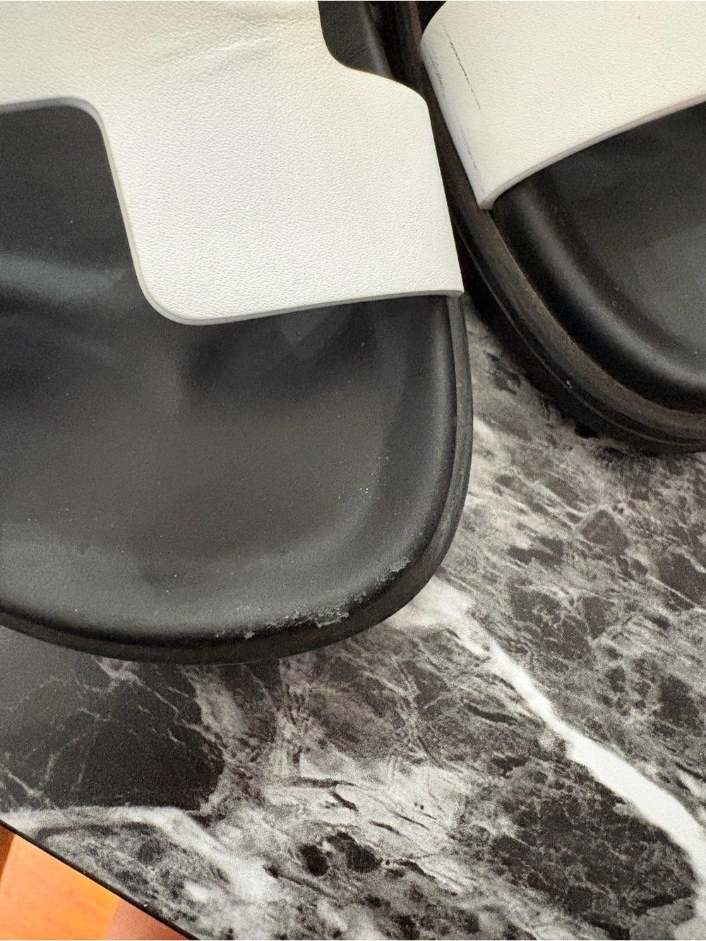 Hermès White Chypre Sandals - Picture 6 of 6